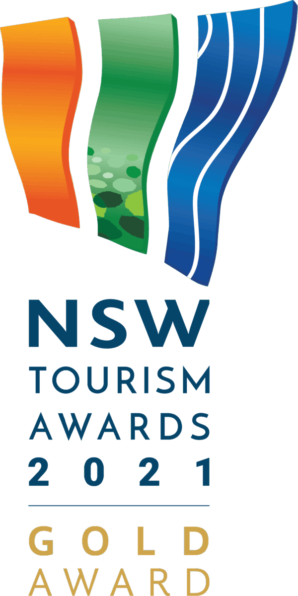 NSW Tourism Awards 2021 Gold Award Portrait eps